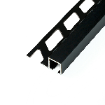 ARRÊT DROIT ALUMINIUM DÉCO 12MM - 27x13 mm - 2,50 m à sceller