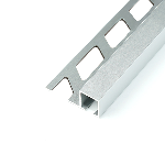 ARRÊT DROIT ALUMINIUM DÉCO 8MM - 27x9 mm - 2,50 m à sceller