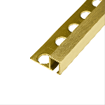 ARRÊT DROIT LAITON 12MM - 28x13 mm - 2,70 m à sceller