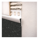 Arrêt de finition murale PVC - 15 mm - 2,50 m à sceller