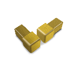 BOUCHONS ARRÊT DROIT ALUMINIUM DÉCO 12MM 