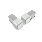 BOUCHONS ARRÊT DROIT ALUMINIUM DÉCO 8MM 