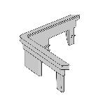 BOUCHONS EMBOÎTABLES POUR CORNIÈRES MÉTALLIQUES 50 x 50 mm