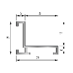 CADRE DE FOSSE À SCELLER -  17/23 mm - réversible - 3,00 m