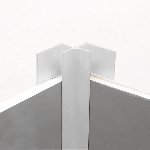 CORNIÈRE pour panneau mural angle rentrant 11,5mm - 34 mm - 2,40 m à sceller