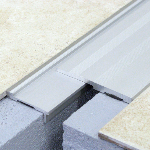 COUVRE-JOINT DE SOL à encastrer 90-105 mm - 2,50 m Adhésivé Butyle