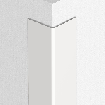 Cornière PVC rigide pour angle sortant 15x15 mm - 2,75 m - à coller