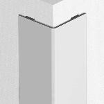 Cornière PVC rigide pour angle sortant 57x57 mm - 3,00 m - Adhésivé Butyle