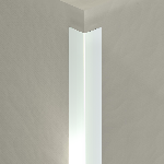 Cornière aluminium pour angle sortant 20x20 mm - 3,00 m - à coller