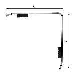 Cornière inox pour angle sortant 51x51 mm - 2,00 m - Adhésivé Butyle