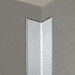 Cornière inox pour angle sortant 26x26 mm - 1,50 m - Adhésivé Butyle