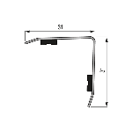 Dinac Corni Re Inox Pour Angle Sortant X Mm M Adh Siv