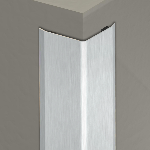 Cornière inox pour angle sortant 51x51 mm - 3,00 m - Adhésivé Butyle