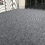 DINAFLEX GRATTANT BANDES LARGES rouleau 20m - laize 2m - Gris