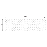 Dalle PU - GRAND FORMAT  1400 x 400 mm Adhésivé