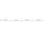 Dinaguide PU 4 Nervures hauteur 5 mm - adhésivé