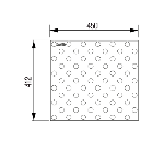 Dinalert DV10 TPU - 450 x 412 mm Adhésivé Stairtech 