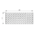 Dinalert DV10 métal  975 x 412 mm à visser - premier prix