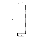 ÉQUERRE mur/mur 50x14 mm - 3,00 m à visser
