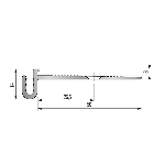 ÉQUERRE sol/sol 50x3 mm - 3,00 m à visser
