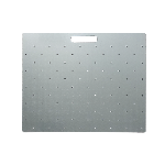 Gabarit de perçage en acier pour plots métalliques à visser 600x400 mm