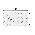 Gabarit de pose pour dinaplot PVC 420x225 mm