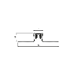 JOINT DE FRACTIONNEMENT MJ INOX 14 avec semelle 12,5 mm - 2,50 m - à coller