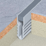 JOINT DE FRACTIONNEMENT mje pvc  40 mm - 2,50 m à encastrer