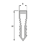 JOINT DE FRACTIONNEMENT mje pvc  35 mm - 2,50 m à encastrer