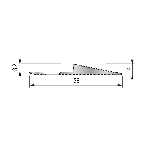 MINI RAMPE D'ACCÈS RMP5 38 mm - 2,70 m - à visser pour revêtement de 3 mm