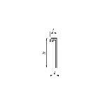 MOULURE de finition POUR SOL SOUPLE 2 mm - 2,70 m à coller