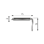 NEZ DE MARCHE 25B tecnis premium 25x15 mm - 1,10 m adhésivé VHB™ 