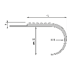 NEZ DE MARCHE PVC NMBC 45x32 mm - 3,00 m à coller