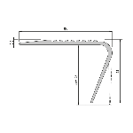NEZ DE MARCHE PVC NMPR65 65x44 mm - 3,00 m à coller