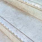 NEZ DE MARCHE STRIÉ B6 inox 50x35 mm - 2,50 m à visser