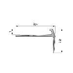 Nez de marche 13V revêtement souple  - 3,00 m à visser