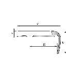Nez de marche 15V revêtement souple  - 3,00 m à visser