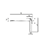 Nez de marche 50V revêtement souple  - 3,00 m à coller