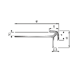 Nez de marche 51V revêtement souple  - 3,00 m à coller