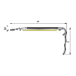Nez de marche 2CBisA 67x32mm - 3,00m - Adhésivé Profil Tape M - livré avec bande carbo