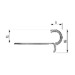 Nez de marche Florentin 10mm - 9 mm - 2,50 m à sceller
