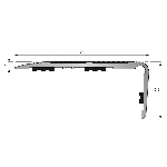 Nez de marche 6T 75x32 mm - 3,00 m Adhésivé Butyle