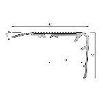 Nez de marche 20C 67x40mm - 3,00m à visser