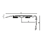 Nez de marche 2CBis 67x32mm - 3,00m percé et adhésivé Butyle