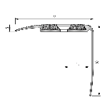 Nez de marche quartz 40V-Q 55x50mm - 3,00 m à visser