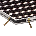 PATTES DE SCELLEMENT POUR CADRE de fosse laiton brut adaptées aux cadres de fosse 13 mm et 17-23 mm 