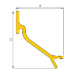 PATTES DE SCELLEMENT POUR CADRE de fosse laiton brut adaptées aux cadres de fosse 13 mm et 17-23 mm 