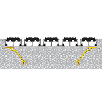 PATTES DE SCELLEMENT POUR CADRE de fosse laiton brut adaptées aux cadres de fosse 13 mm et 17-23 mm 