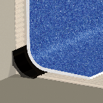 PIÈCE D’APPUI pas+ POUR REMONTÉE EN PLINTHE 20 x 20 mm - 2,00 m à coller