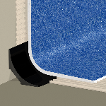 PIÈCE D'APPUI pas+ POUR REMONTÉE EN PLINTHE 30 x 30 mm - 2,00 m à coller